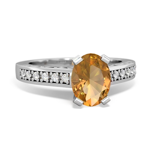 citrine engagement ring