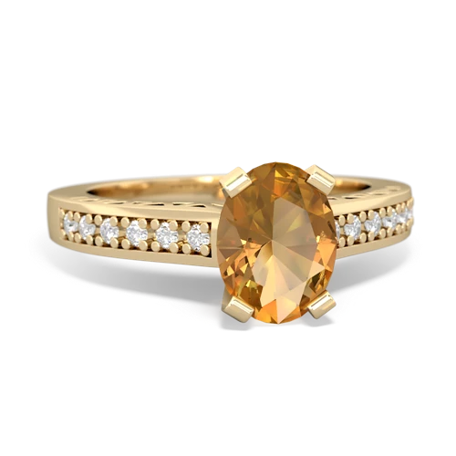 citrine engagement ring