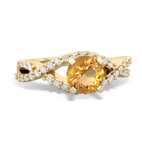 citrine engagement ring