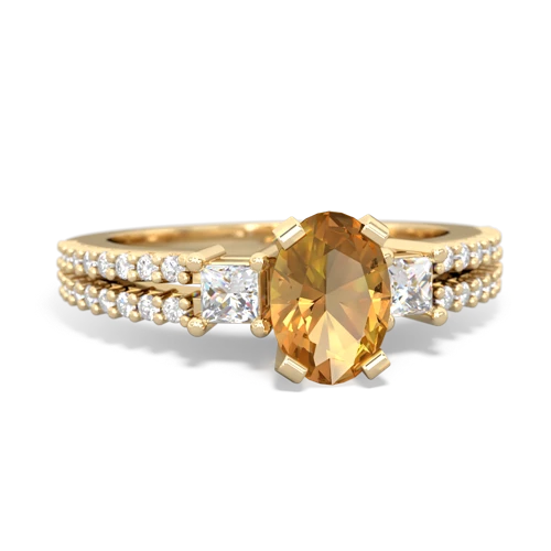 citrine engagement ring