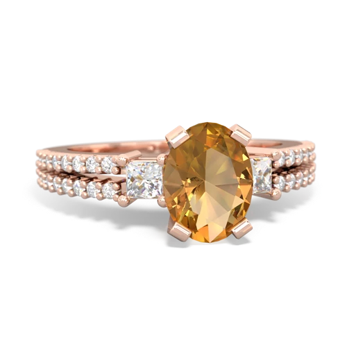 citrine engagement ring