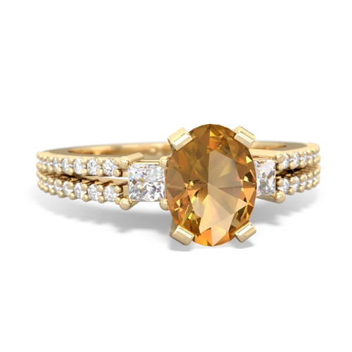 citrine engagement ring