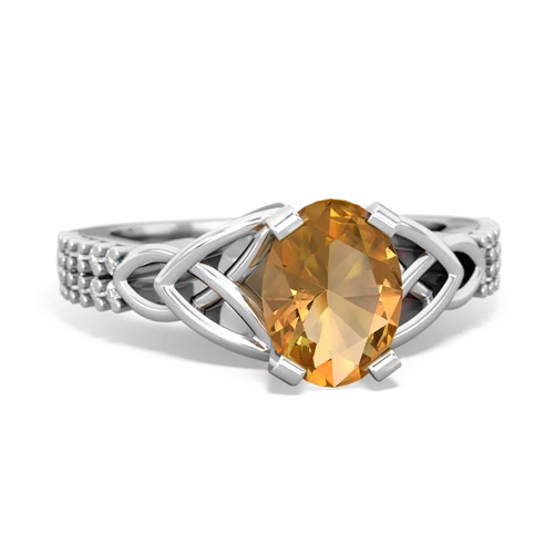 citrine engagement ring