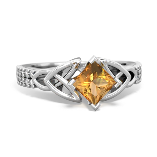 citrine engagement ring