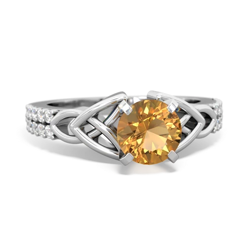 citrine engagement ring