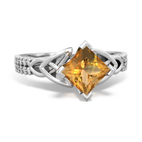 citrine engagement ring