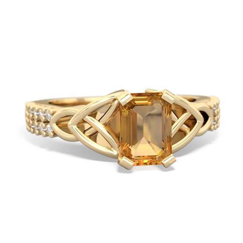 citrine engagement ring