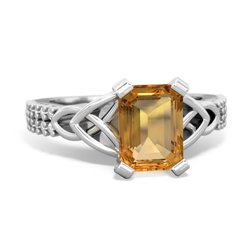 citrine engagement ring