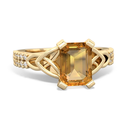 citrine engagement ring