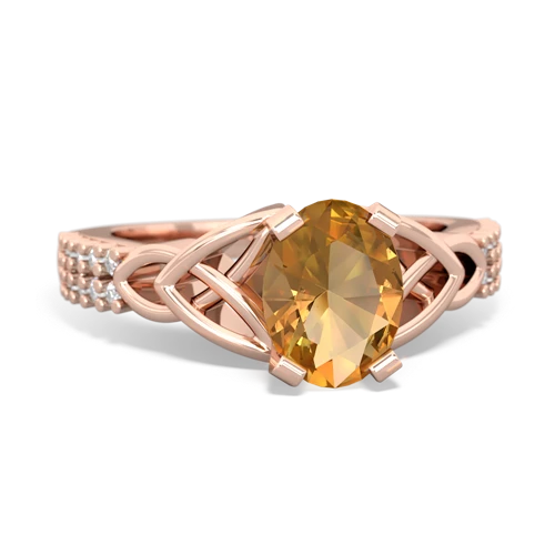 citrine engagement ring