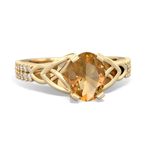 citrine engagement ring