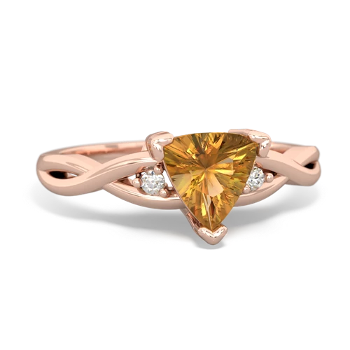 citrine filligree ring