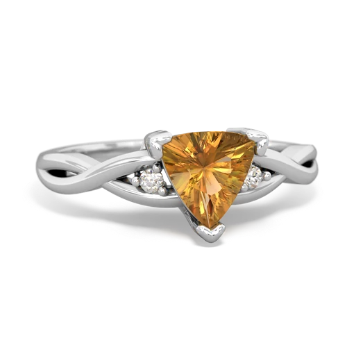 citrine filligree ring