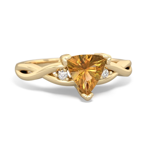 citrine filligree ring