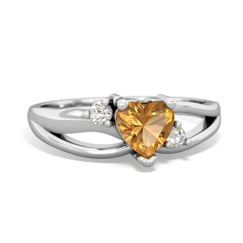 citrine filligree ring