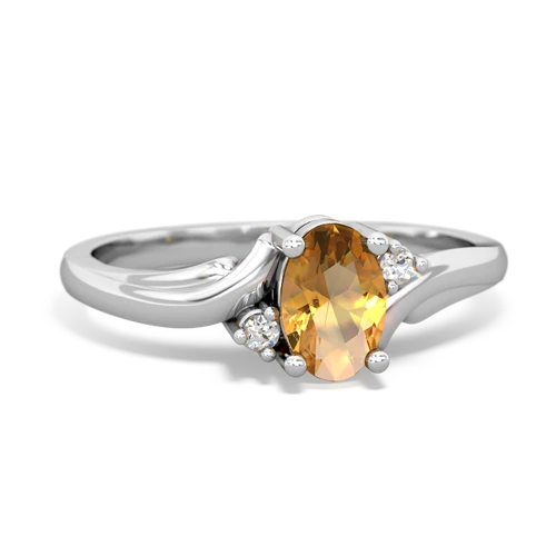 citrine filligree ring