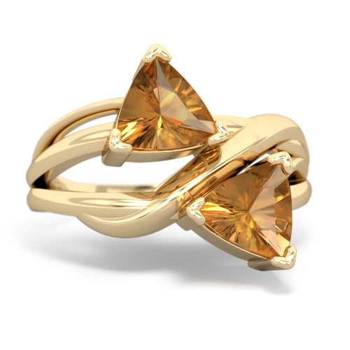 citrine filligree ring