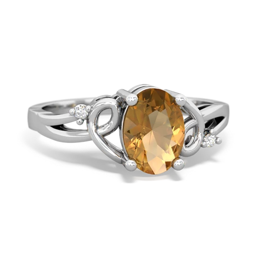 citrine filligree ring