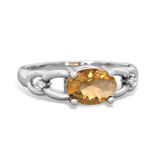 citrine filligree ring