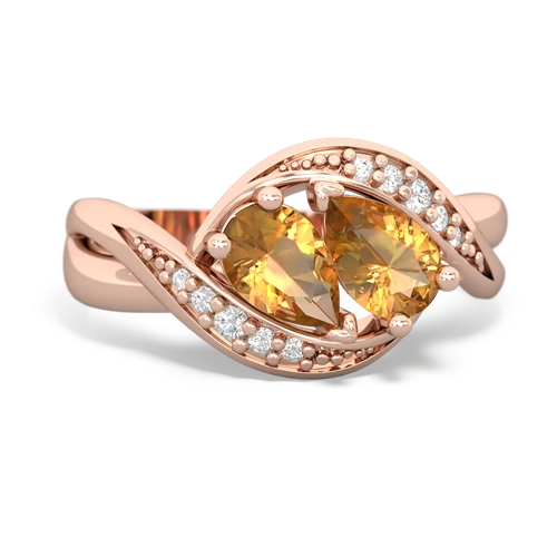 citrine keepsake curls ring