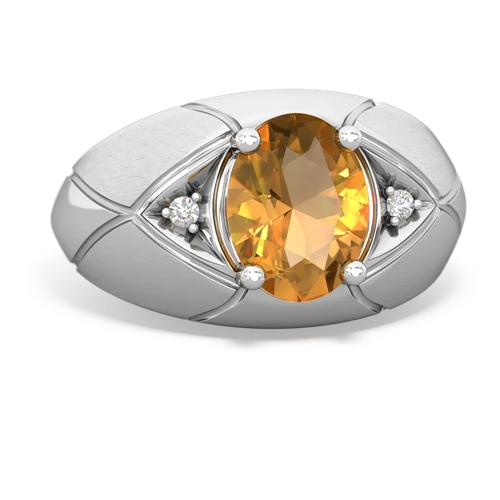 citrine mens ring