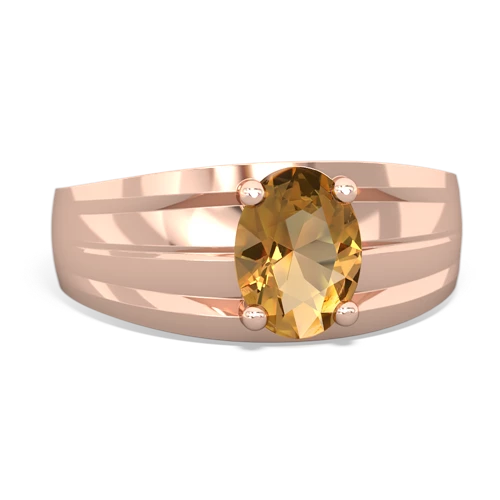 citrine mens ring