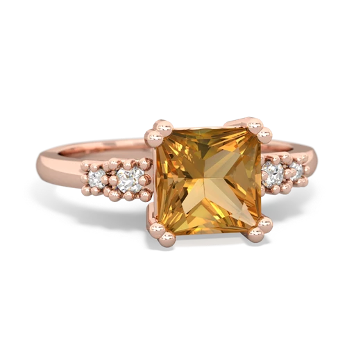 citrine modern ring