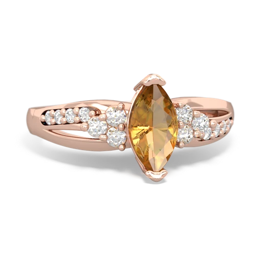 citrine modern ring