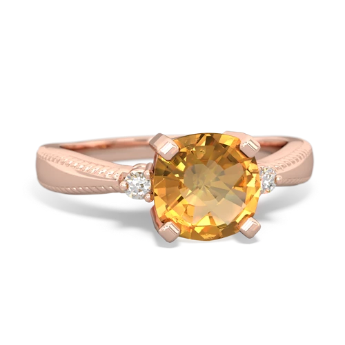 citrine modern ring