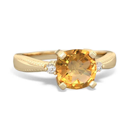 citrine modern ring