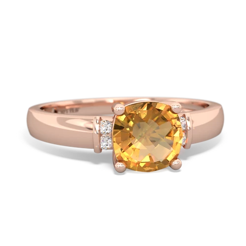 citrine modern ring