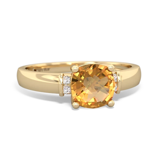 citrine modern ring