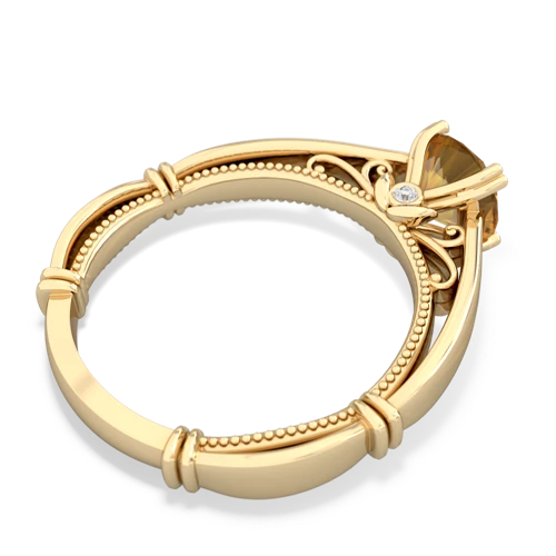 citrine antique rings