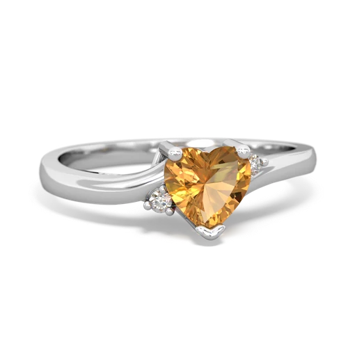 citrine petite ring