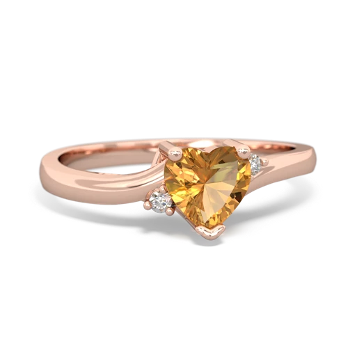 citrine petite ring