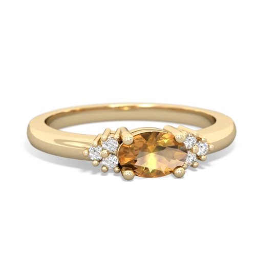 citrine petite ring