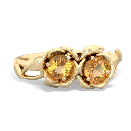 citrine roses ring