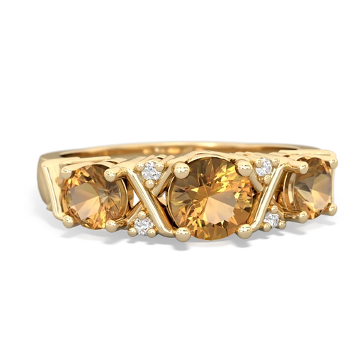 citrine timeless ring