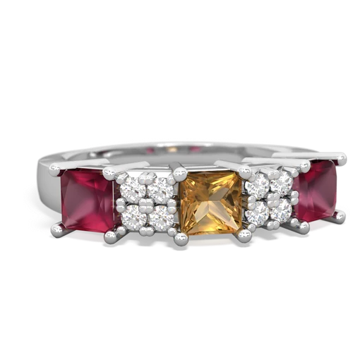 citrine-ruby timeless ring