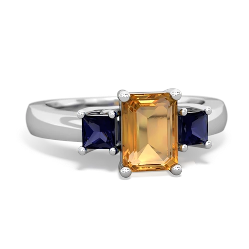 citrine-sapphire timeless ring