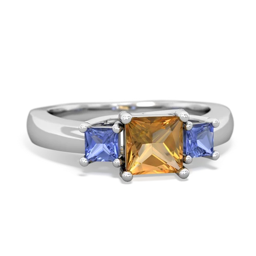 citrine-tanzanite timeless ring