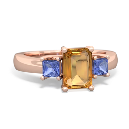 citrine-tanzanite timeless ring