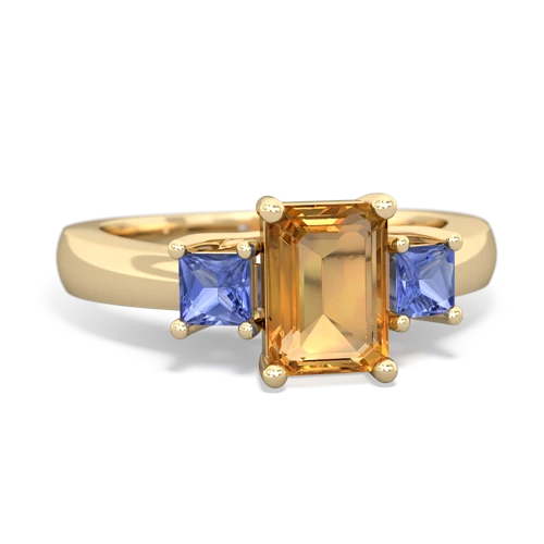 citrine-tanzanite timeless ring