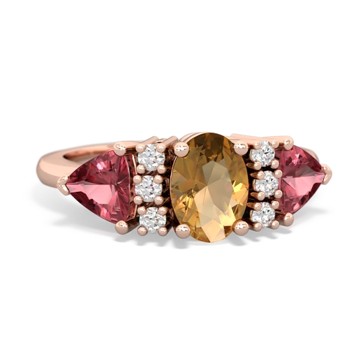 citrine-tourmaline timeless ring