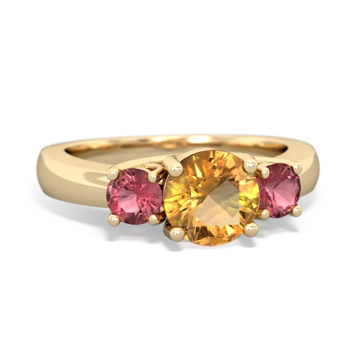 citrine-tourmaline timeless ring