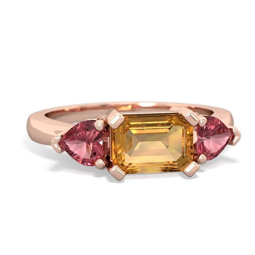 citrine-tourmaline timeless ring