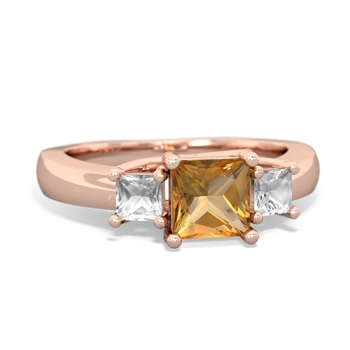 citrine-white topaz timeless ring