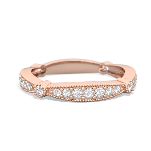 Matching rings for Aquamarine Milgrain Antique Style 14K Rose Gold ring R26297VL
