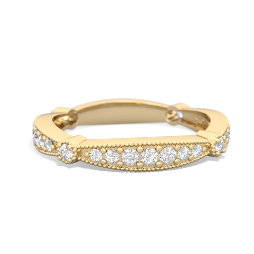 Matching rings for Aquamarine Milgrain Antique Style 14K Yellow Gold ring R26298VL