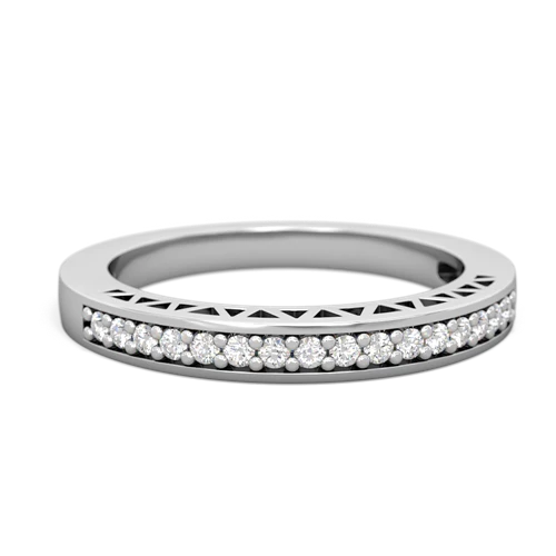 Matching rings for Aquamarine Art Deco 14K White Gold ring R26358EM
